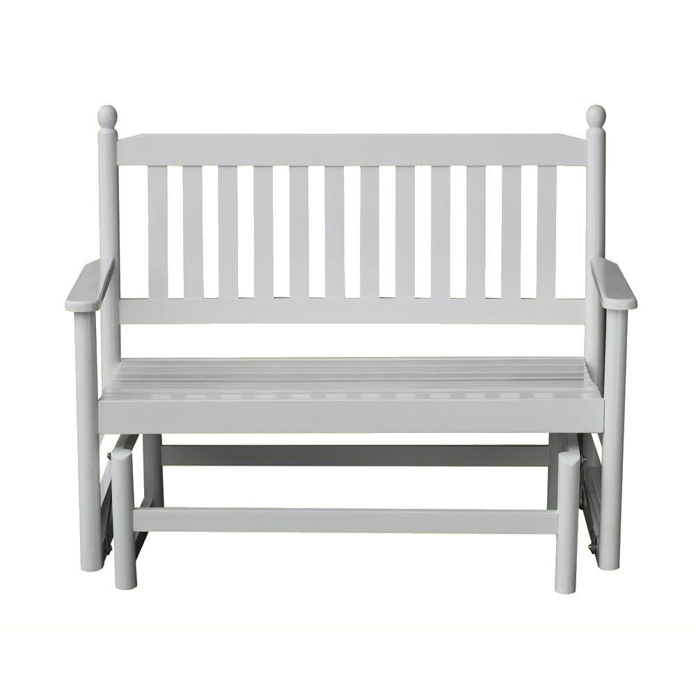 White Wood Patio Rocking Chair Y87600