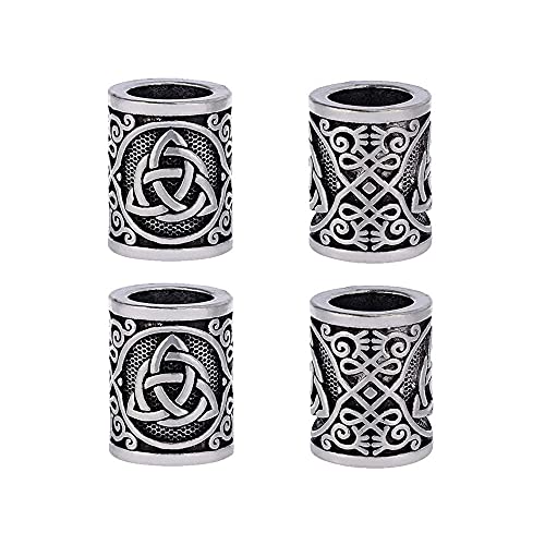 Hair Beard Bead 4Pcs Viking Beads E31844