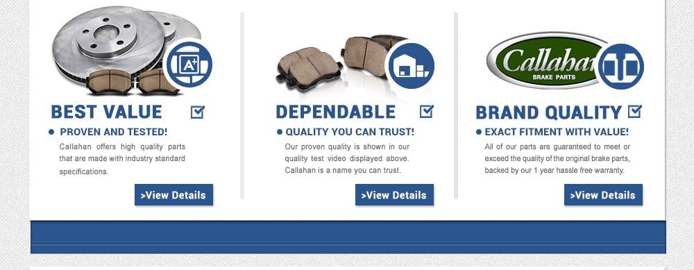 Rear 330mm 6 Lug 2 Rotors + Brake Pads + Clips S165317