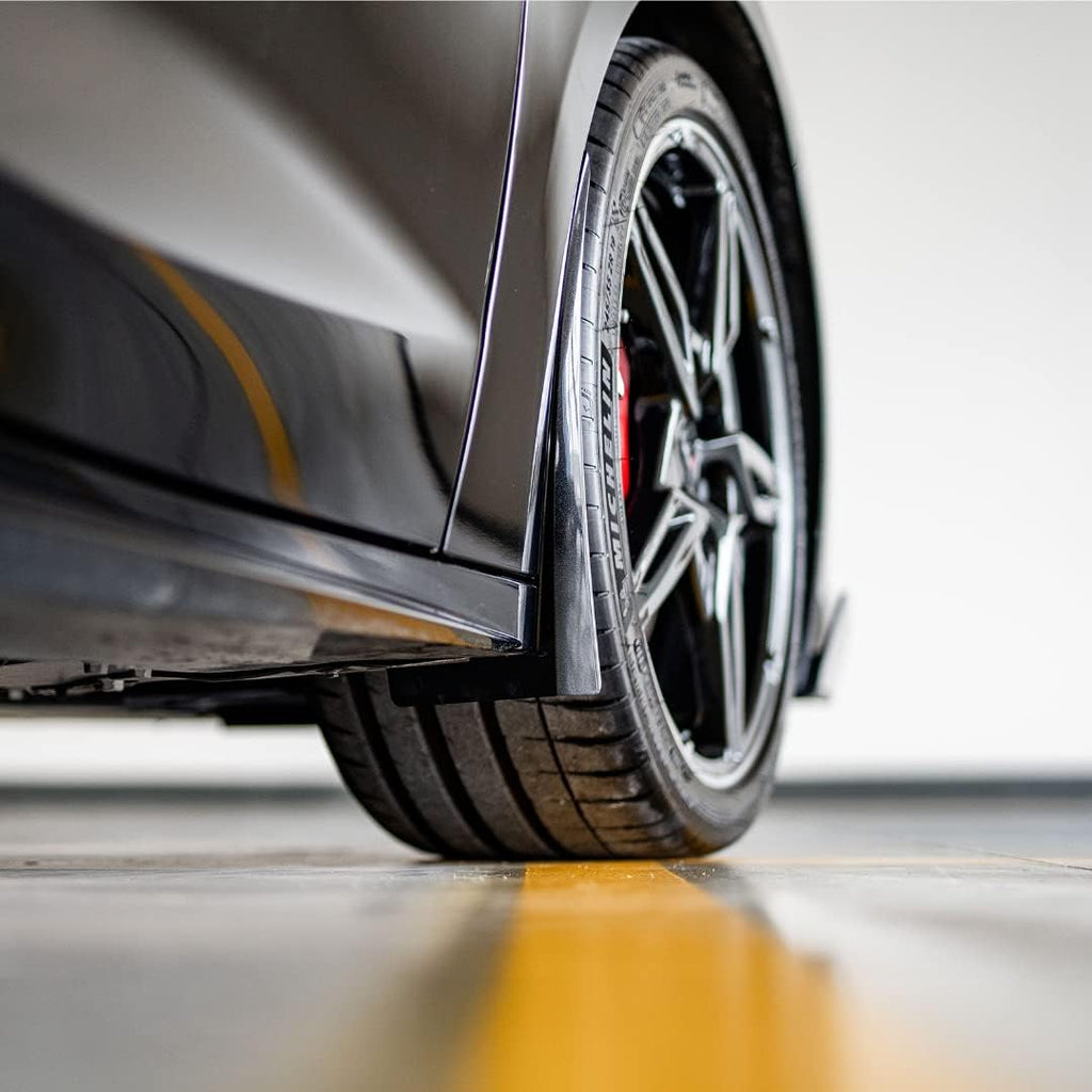 Carbon Flash Black Splash Guards Mud Flaps F200