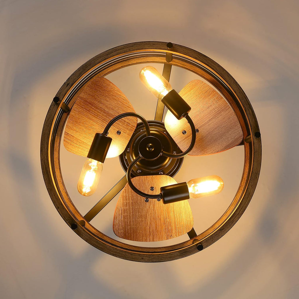 20-inch Caged Ceiling Fan with Light X72581