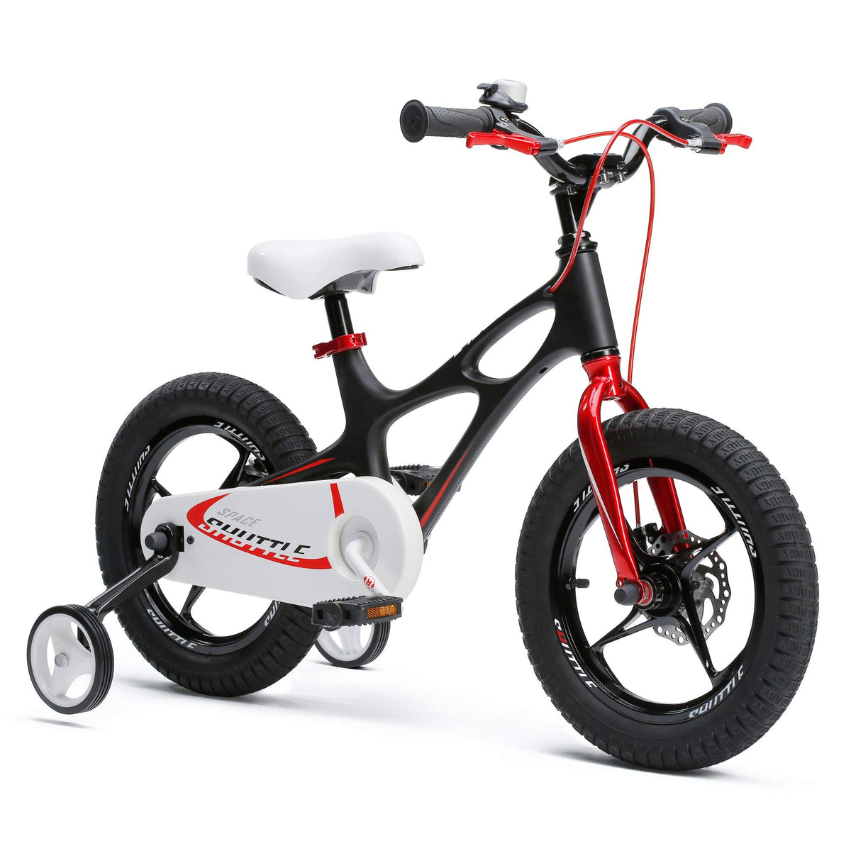Lightweight Magnesium Kids Bike with Disc Brakes, 14 inch with Training Wheels H925