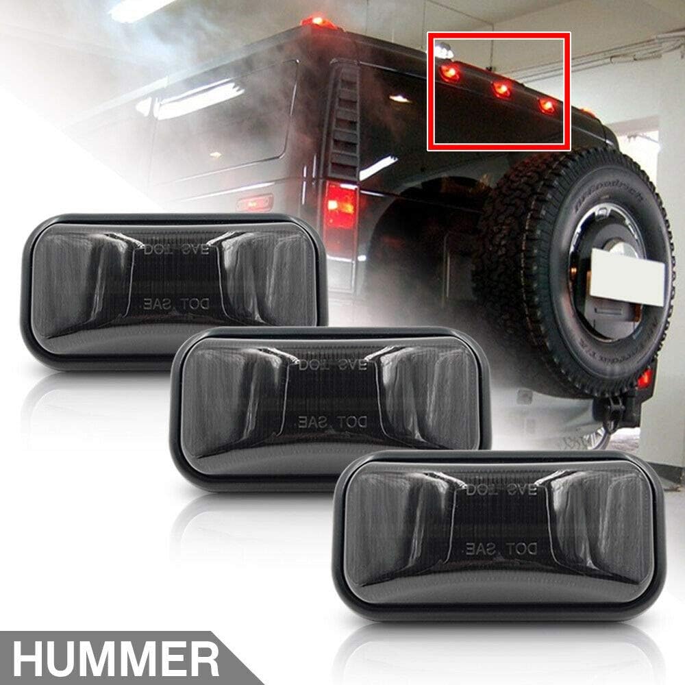 LED Cab Marker Lights 10pcs Smoke Lens Amber Red Q9246