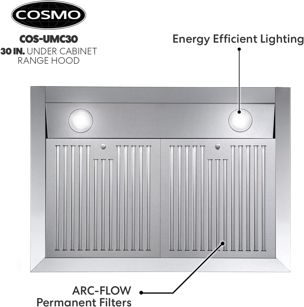 30 inch Stainless Steel Under Cabinet Range Hood I135
