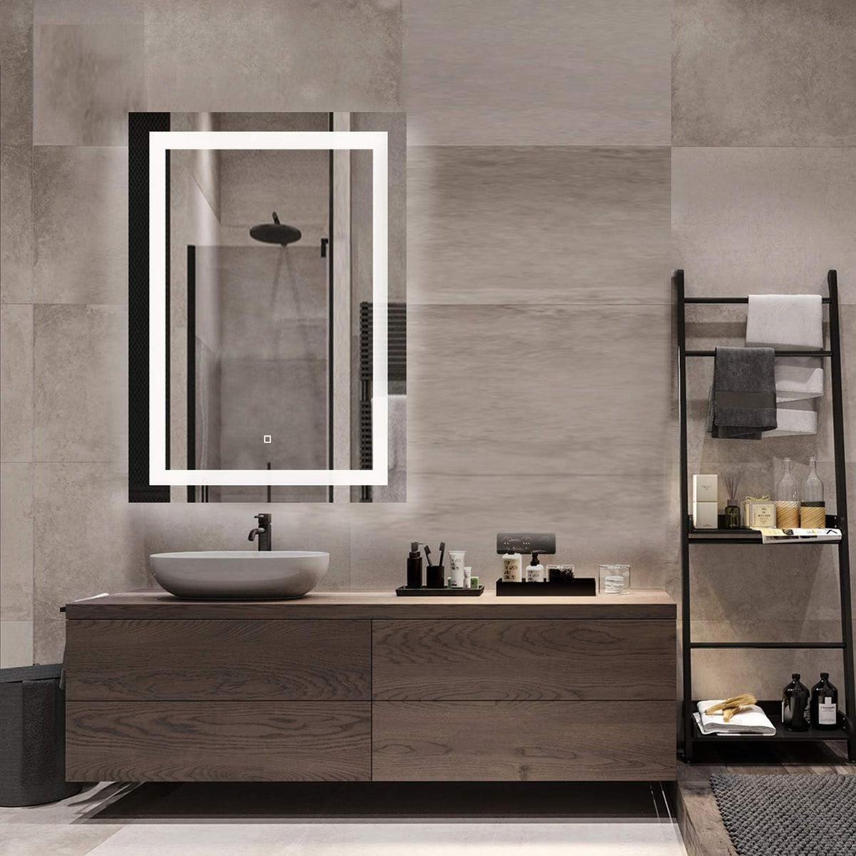 24x36 Inch LED Lighted Bathroom Mirror Wall Mounted R467339