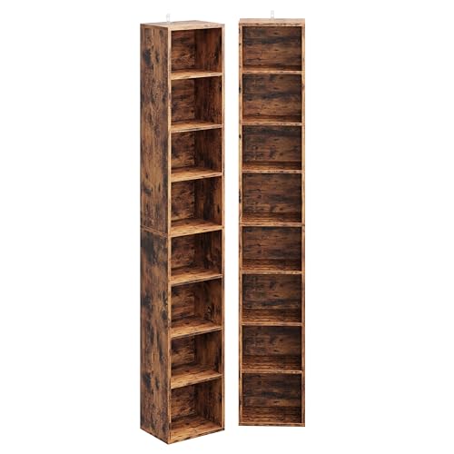Tall Narrow 8 Tiers 71in Set of 2 Bookshelf R5387
