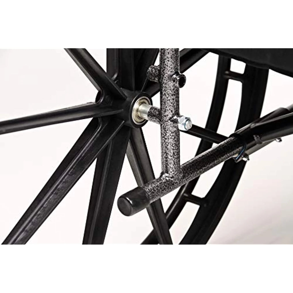 Black Flip Back Desk Arm Wheelchair with Swingaway Footrest Z2817