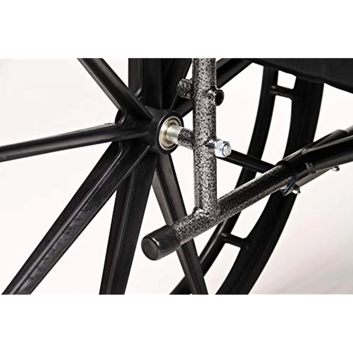 Black Flip Back Desk Arm Wheelchair with Swingaway Footrest Z2817