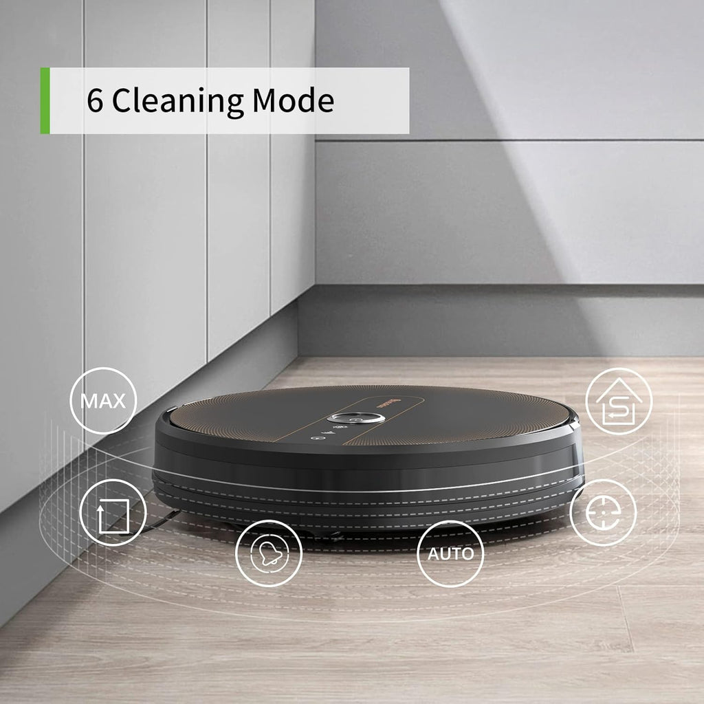 Black Robot Vacuum and Mop, 2000Pa Q42280
