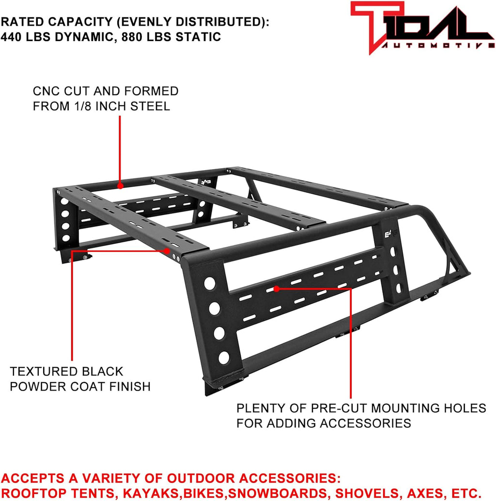 Bed Rack Mount Cargo Carrier for Pickup Truck C1503
