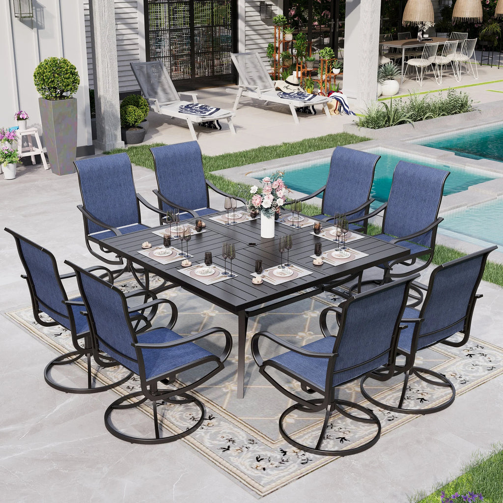 9 Piece Outdoor Patio Dining Set W250