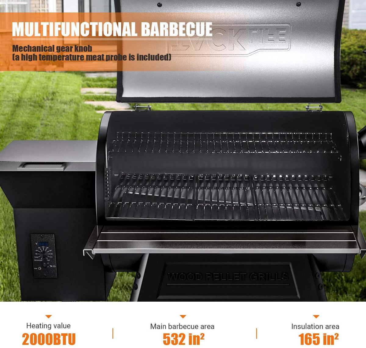 20000BTU 8-in-1 BBQ Grill Y241485