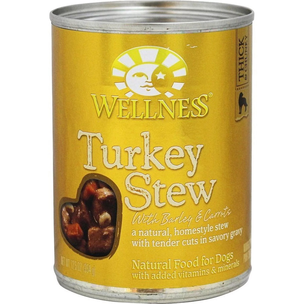 Turkey Flavor Stew Wet Dog Food 12.5 oz. Cans 12 Count L84802