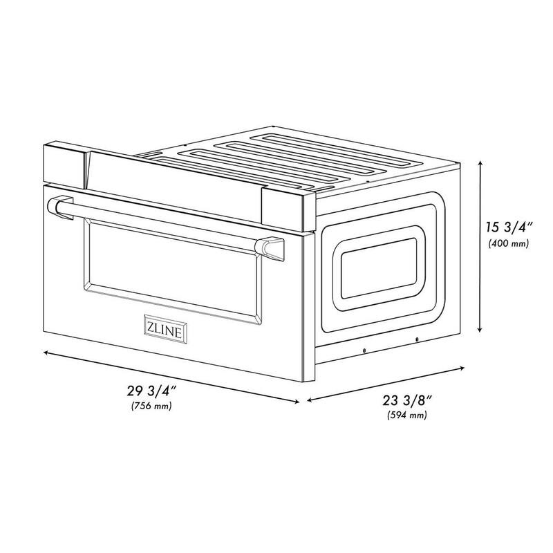 24 in. 1000-Watt Built-In Microwave Drawer Stainless Steel T485