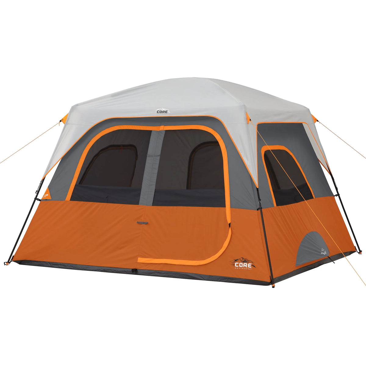 6-Person Cabin Camping Tent Orange H762402