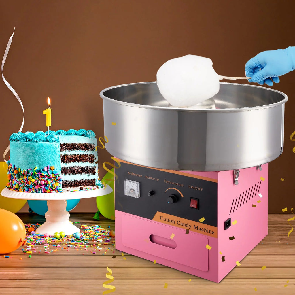 Cotton Candy Machine 21 Inch Stainless Steel Bowl Electric Candy Floss Maker U812678