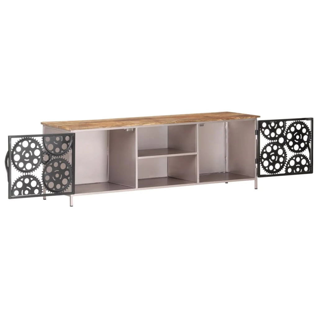 Mango Wood TV Cabinet with 2 Doors Y53978