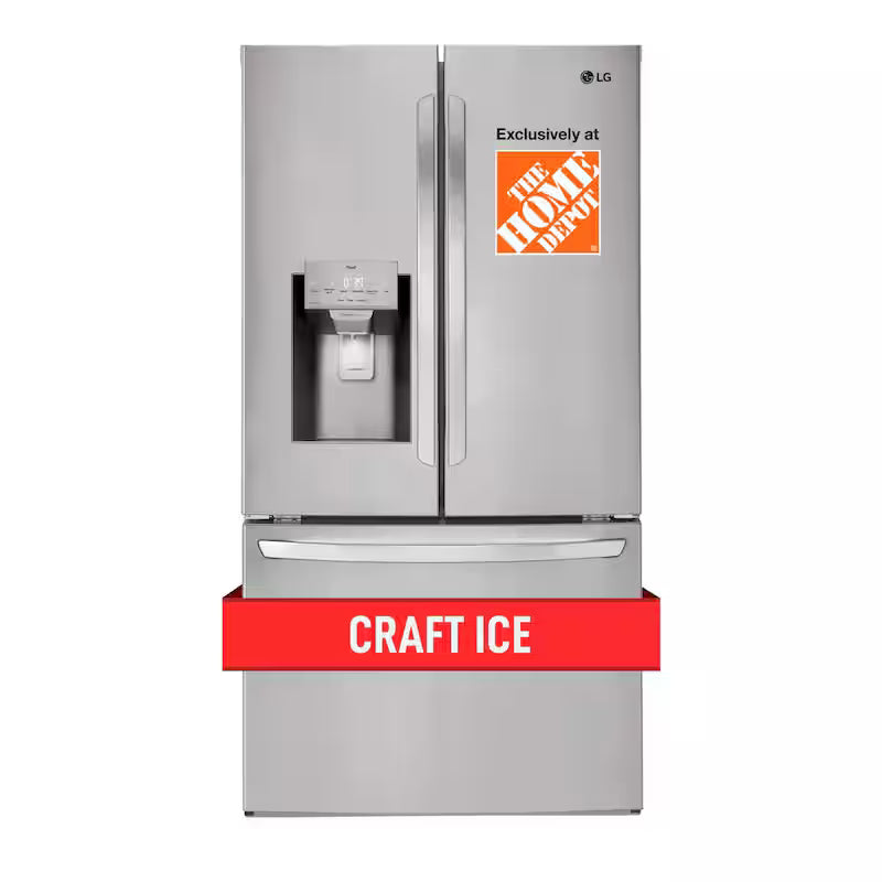 3 Door French Door Refrigerator with Ice and Water Dispenser O98387