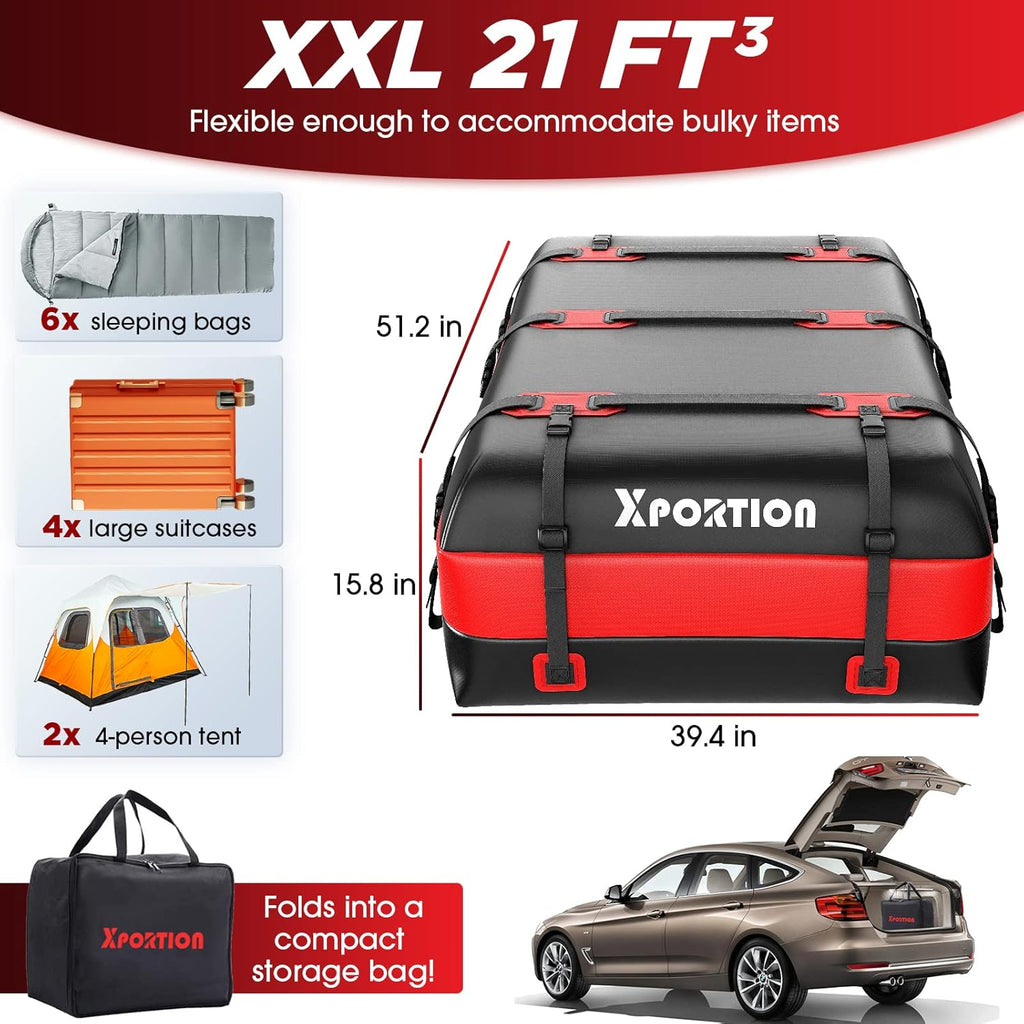 20 Cubic Feet Waterproof Rooftop Cargo Carrier Bag P5033