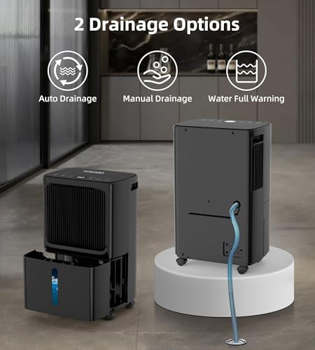 2500 Sq.Ft Dehumidifier with Drain Hose 34 Pints F3321