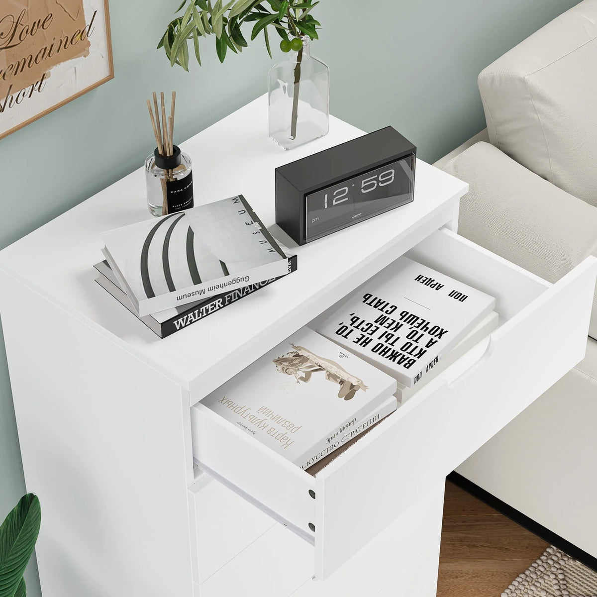 White 6 Drawer Dresser Q222992