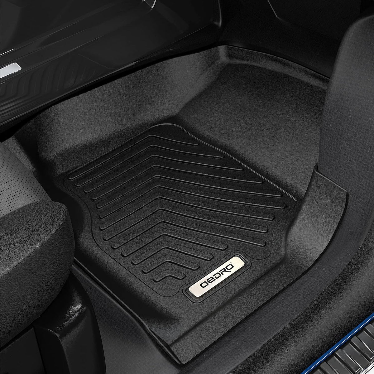 Black 2 Row TPE Floor Mats H1455