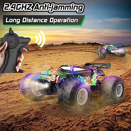 1:18 Scale 2WD Remote Control Monster Truck with Rechargeable Batteries V371668