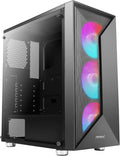 Black Mid Tower ATX Gaming Case with 3x120mm ARGB Fans F759
