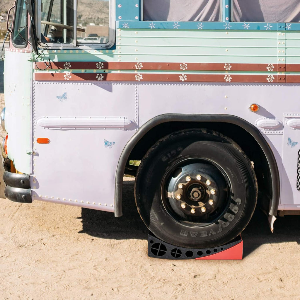Camper Leveler Kit with Wheel Chocks and Anti-Slip Mats, 2 Packs B646