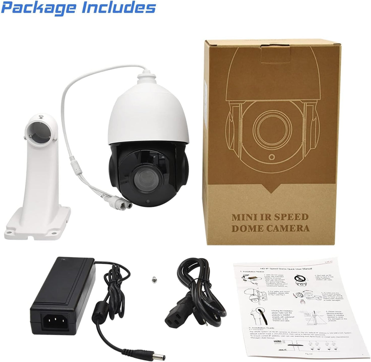 8MP Outdoor PTZ IP Camera with 4.7~84.6mm Motorized Lens Z611