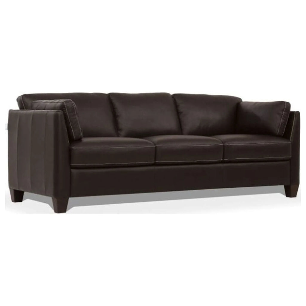 Leather Sofa in Chocolate Y489751