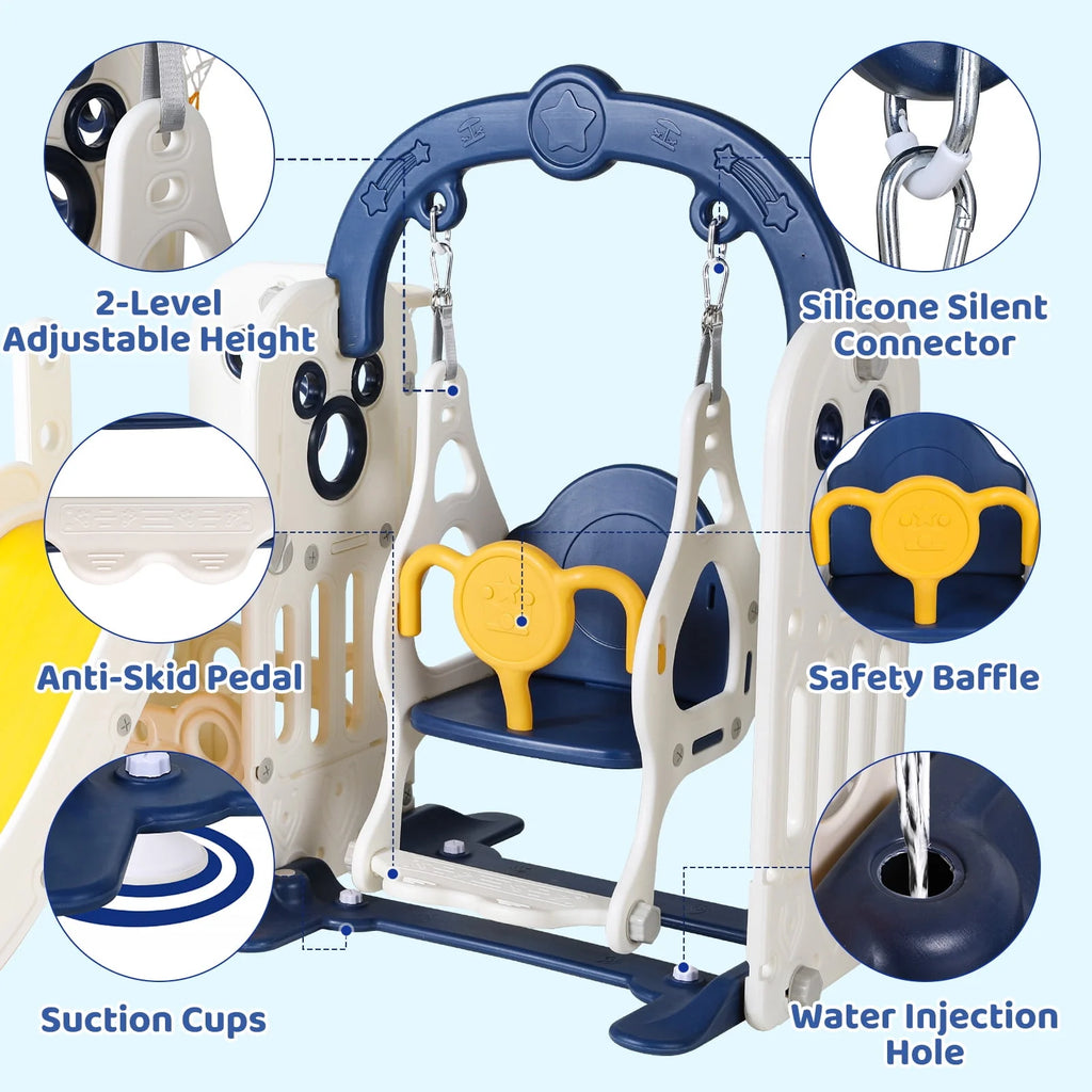5 in 1 Toddler Swing and Slide Set G329