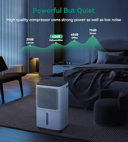 2500 Sq.Ft Dehumidifier with Drain Hose 34 Pints F3321