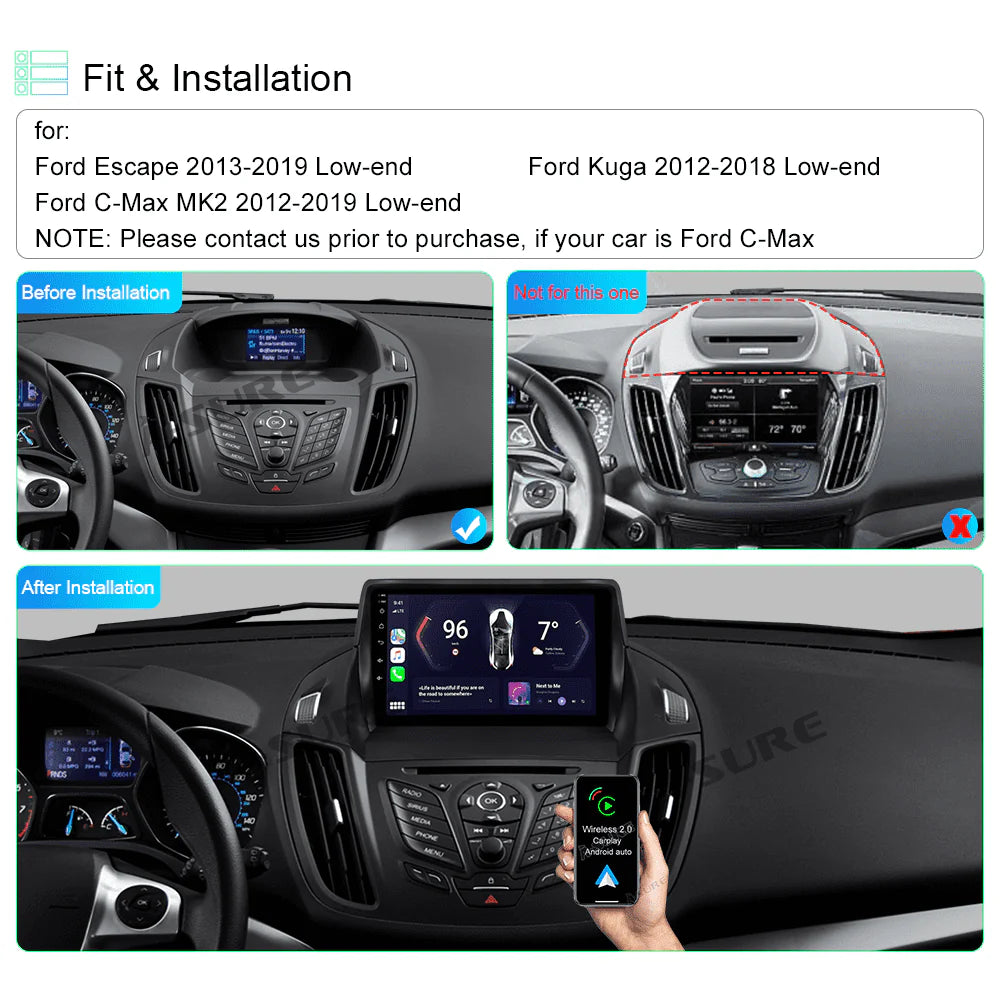 Android 10 Car Stereo Radio GPS with Wireless Carplay L68846