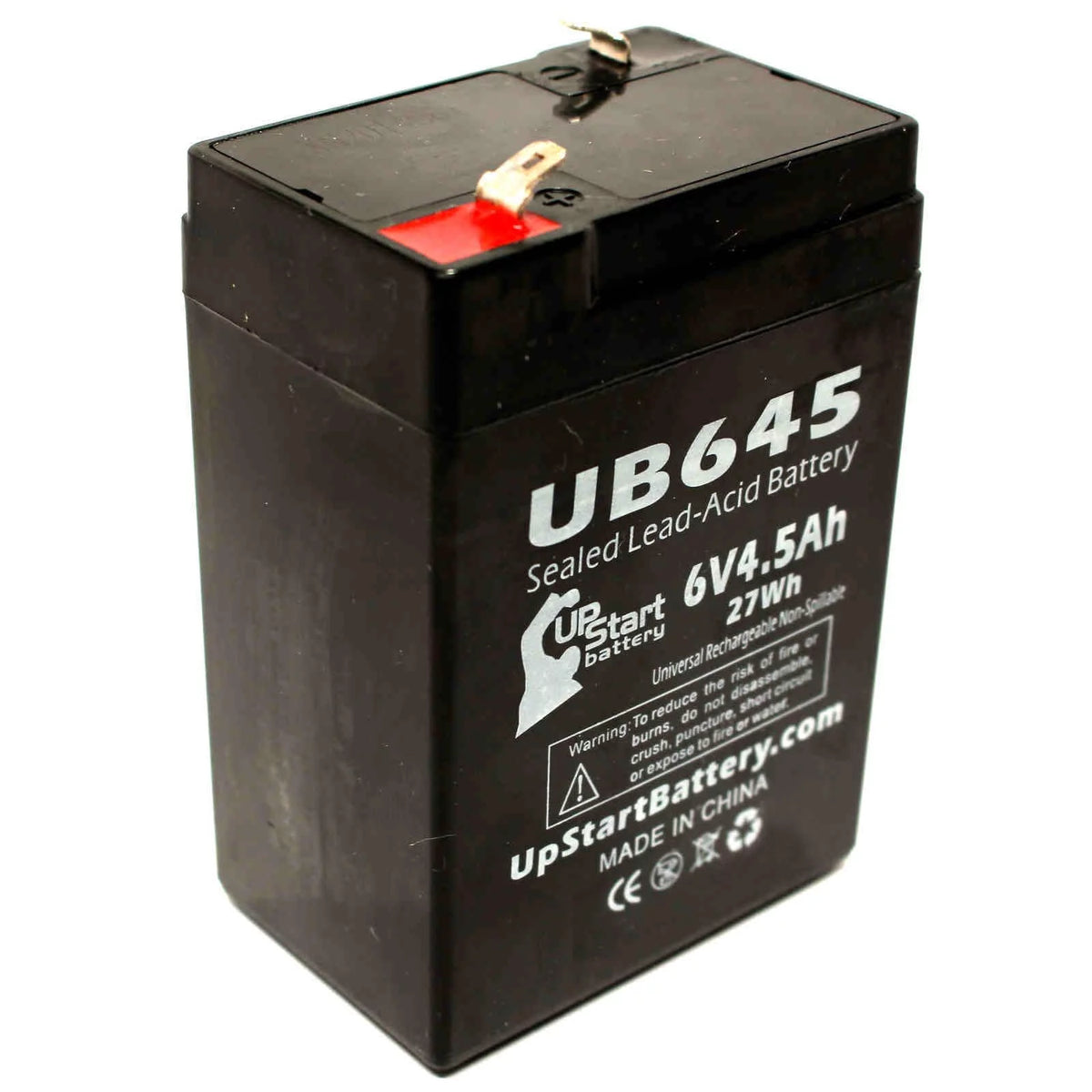 6V 4.5Ah Sealed Lead Acid Battery 3 Pack with Terminal Adapters B346
