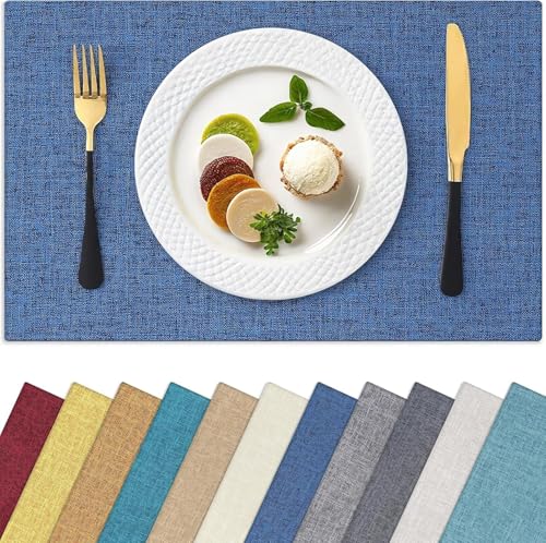 Cotton Linen Blend Placemats Set of 6 T3680