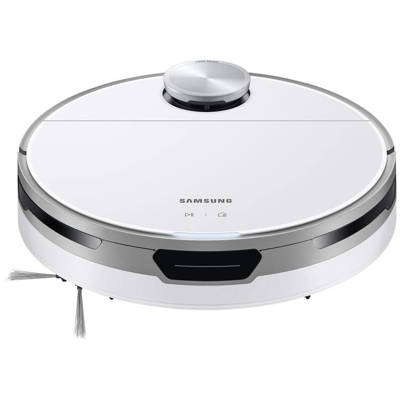 White Robotic Vacuum Cleaner with Automatic Emptying A6366