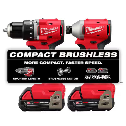 18V Brushless Cordless Compact Drill/Impact Combo Kit with 7-1/4 in. Circular Saw I408711