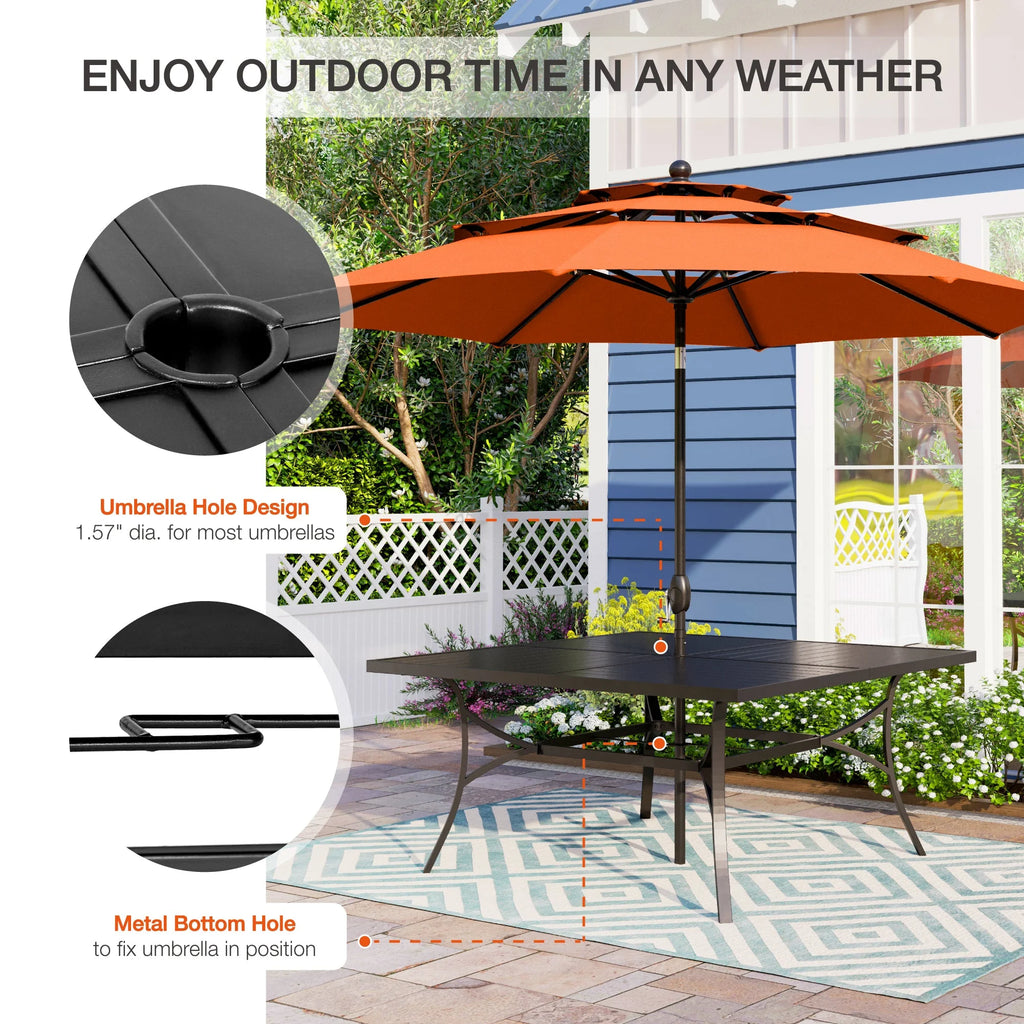 9 Piece Outdoor Patio Dining Set W250