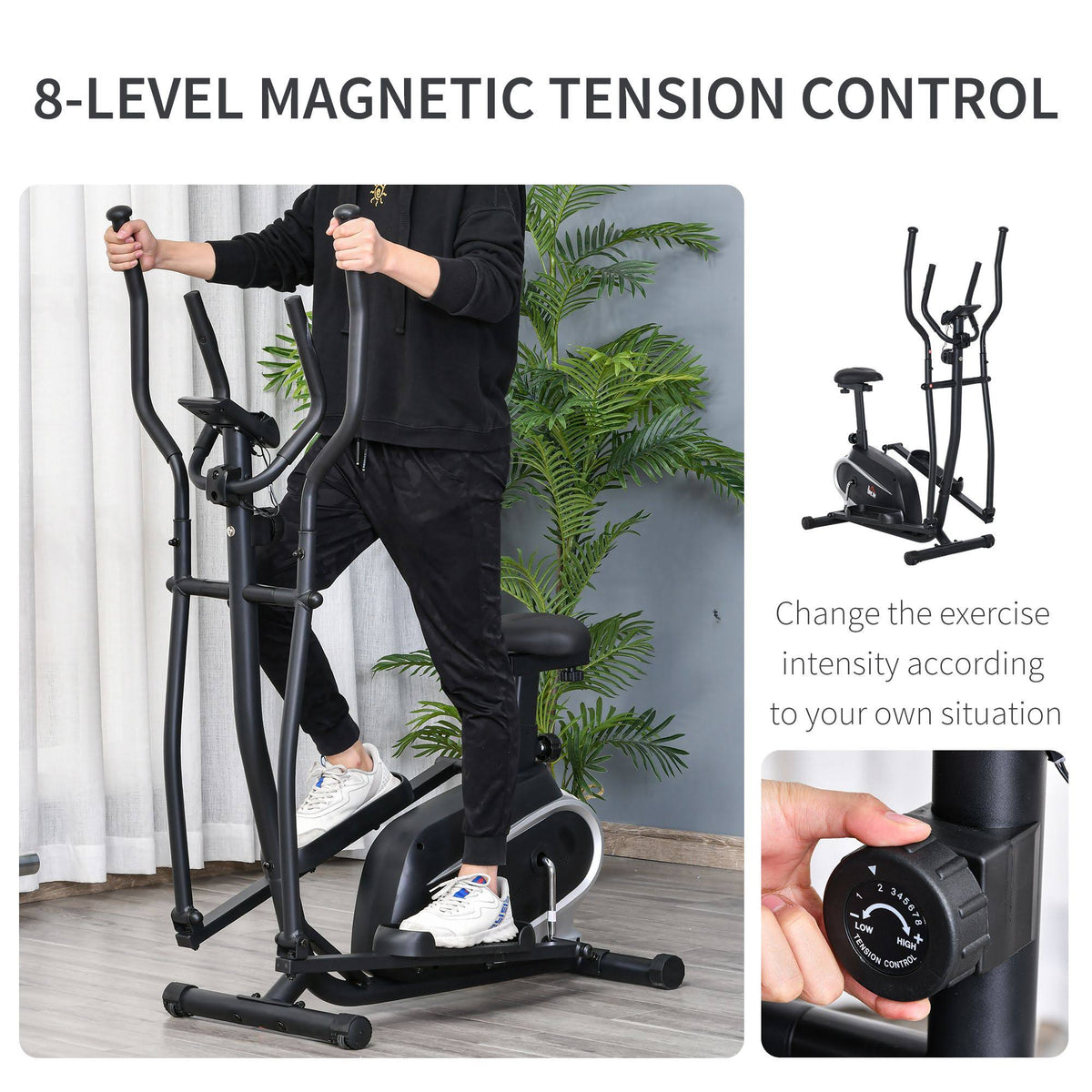 Magnetic Elliptical Cross Trainer with Flywheel & LCD G57780