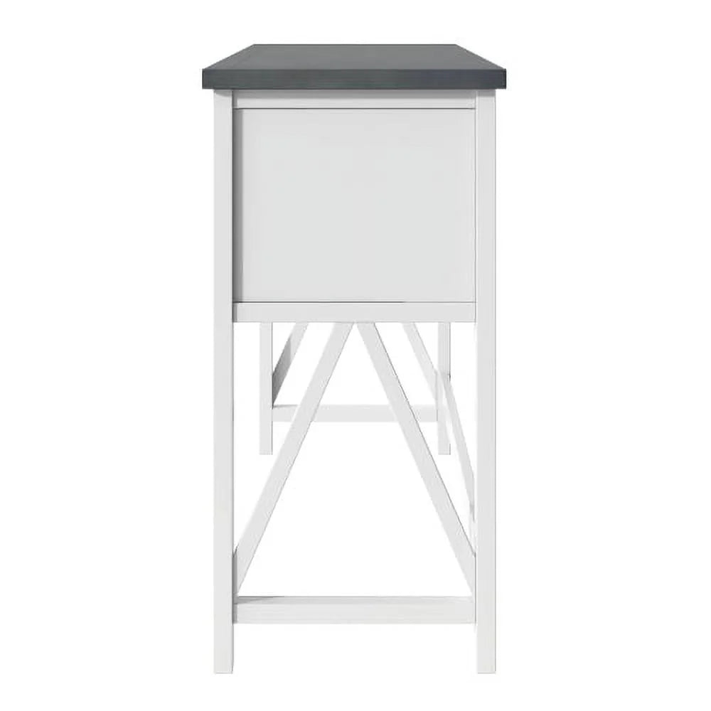 4-Piece Counter Height Dining Table Set with 3 Stools S75096