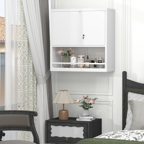 Metal Garage Storage Cabinet with Wheels and Adjustable Shelves D994246