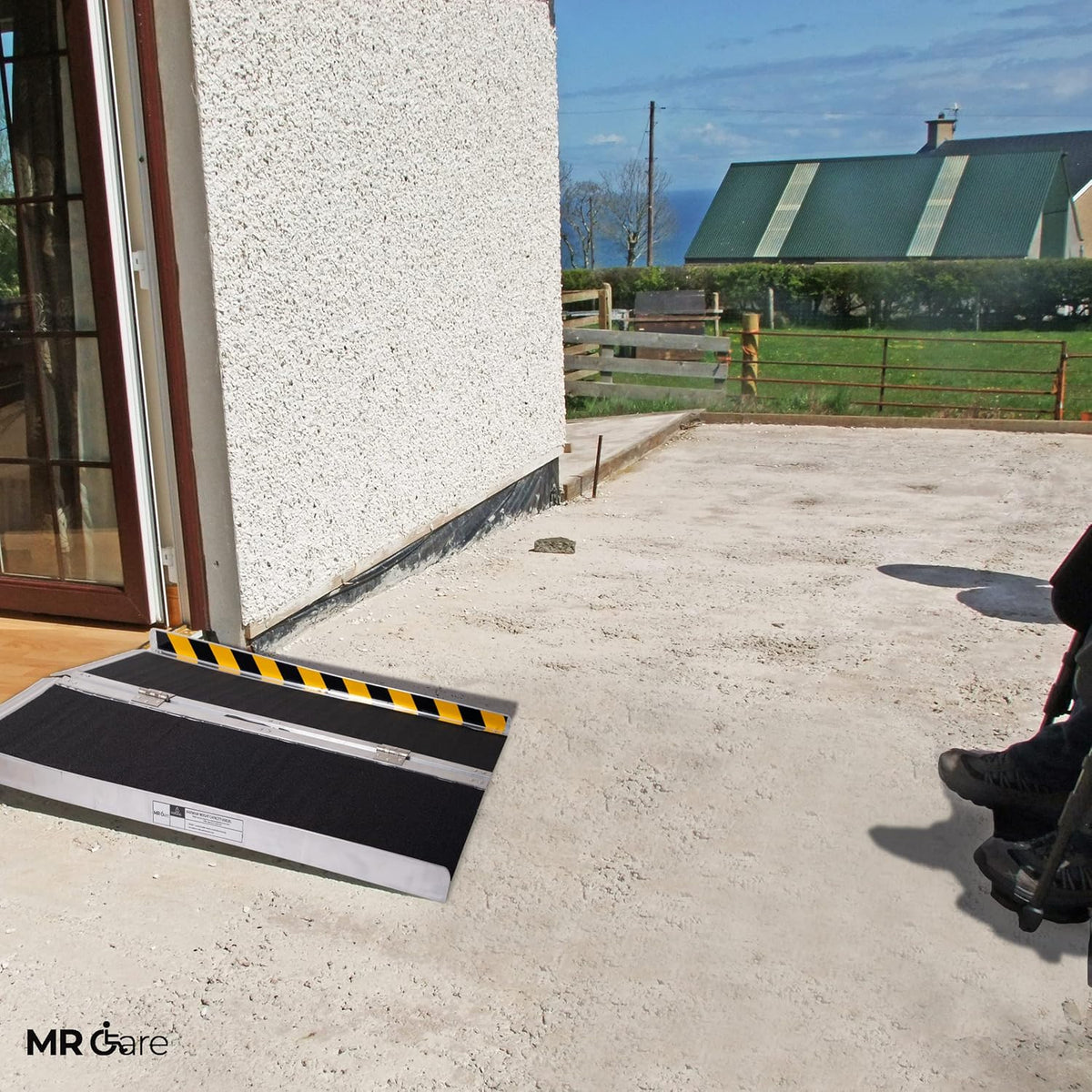 Portable Lightweight Foldable Wheelchair Ramp with Handle 4FT H259