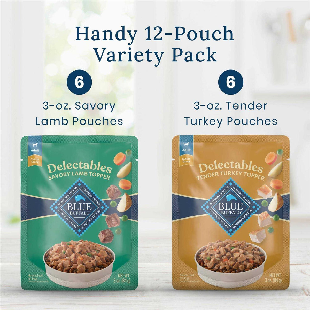 Natural Wet Dog Food Topper Variety Pack A618