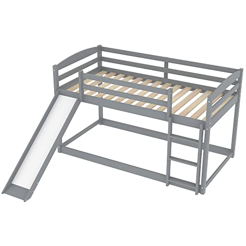 Twin-Over-Twin Bunk Bed with Trundle, Storage, USB Ports, Desk, Guardrail, White X8158