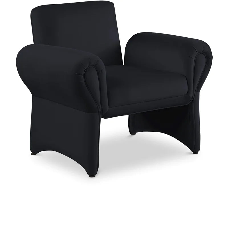 Black Velvet Accent Chair L68242