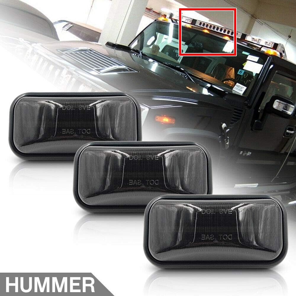LED Cab Marker Lights 10pcs Smoke Lens Amber Red Q9246