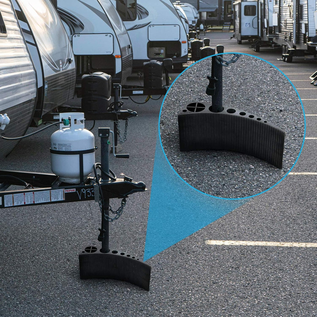 Camper Leveler Kit with Wheel Chocks and Anti-Slip Mats, 2 Packs B646