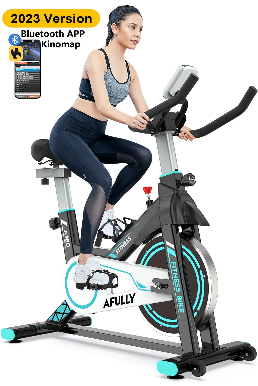 Indoor Cycling Exercise Bike 35 Lbs Flywheel F419