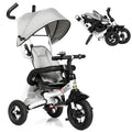 Gray 6-in-1 Kids Stroller Tricycle A76580